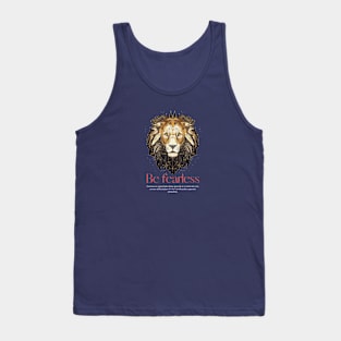 A strength and power lion Tank Top